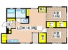 鎌倉十番館 2LDKの間取り
