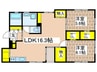 鎌倉十番館 2LDKの間取り