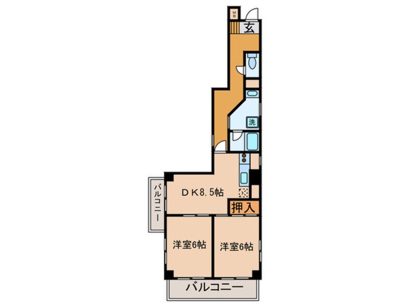 間取図 第５たちばなビル