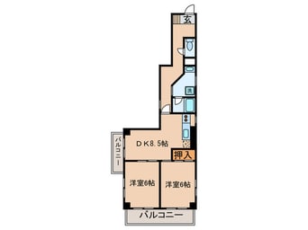 間取図 第５たちばなビル