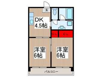 間取図 ＷＡＤＡ・１０