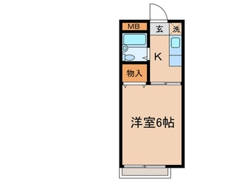 間取図 メルハイム東大泉