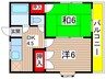コ－ポ須崎 2DKの間取り