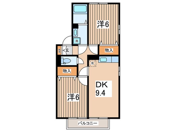 間取り図 フォンティ－ヌⅡ