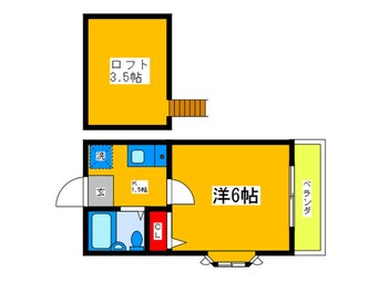 間取図 ローズアパート　Ｑ-５２