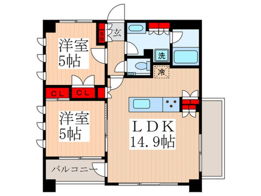 間取図 ｱｲﾃﾞｨｺｰﾄ代々木神宮の杜（207）