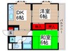 新潮通り一番館 2DKの間取り