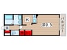アバンシー緑町 1Kの間取り