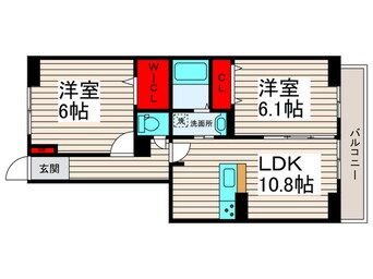 間取図 クーラクーＤ