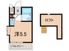 Park Avenue Duet　ひばりヶ丘A 1Rの間取り