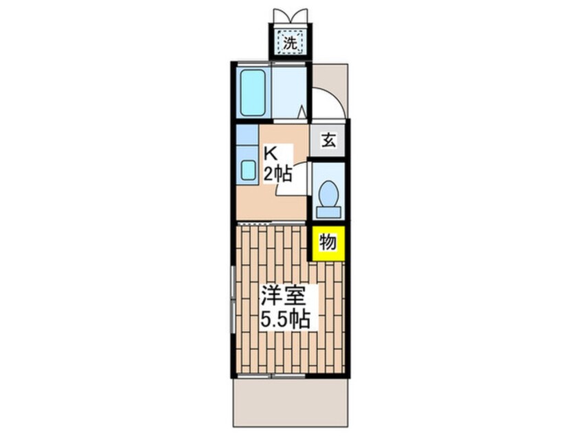 間取図 VILLA中原
