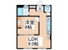 平塚紅谷座ビル（301） 1LDKの間取り