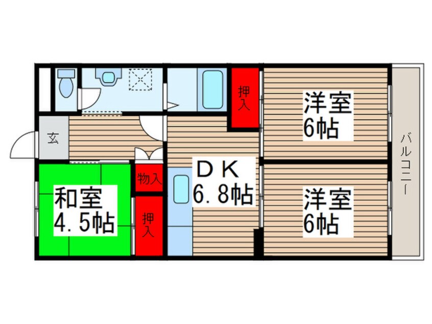 間取図 宮山第二コーポラス