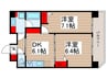 アイルカナーレ向島 2DKの間取り