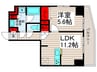 ラフィスタ西新井（205） 1LDKの間取り