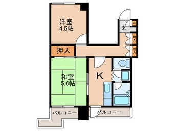 間取図 山久マンション塩野