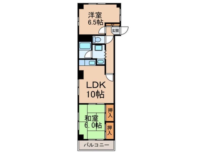 間取図 山久マンション塩野