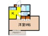 Uresidence西台 1Kの間取り