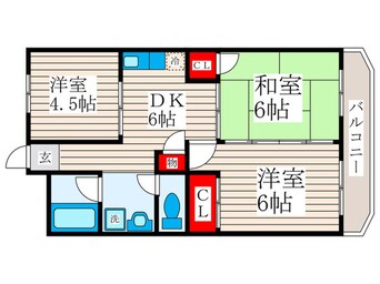 間取図 オオタ中の庭ハイツ