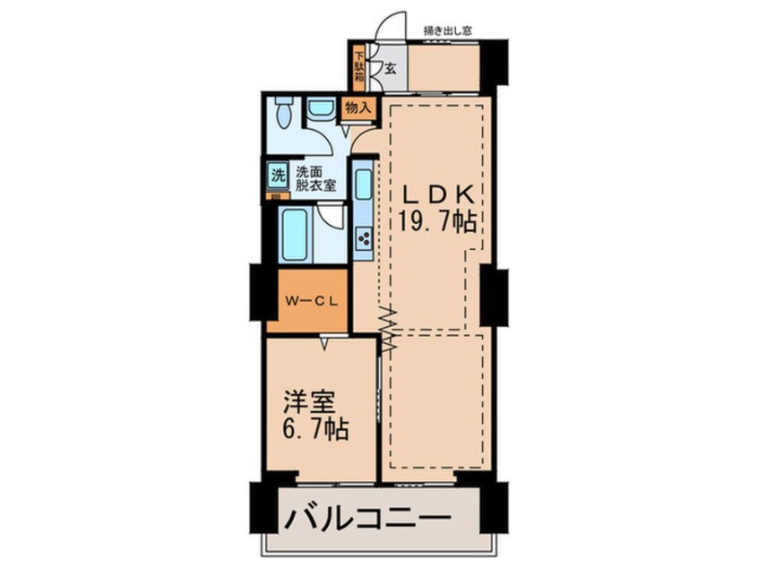 間取図 東雲ｷｬﾅﾙｺ-ﾄCODAN16号棟