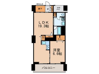 間取図 東雲ｷｬﾅﾙｺ-ﾄCODAN16号棟