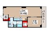 東雲ｷｬﾅﾙｺ-ﾄCODAN16号棟 1LDKの間取り