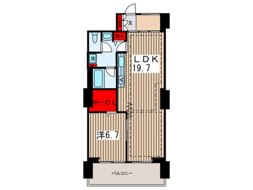 間取図 東雲ｷｬﾅﾙｺ-ﾄCODAN16号棟