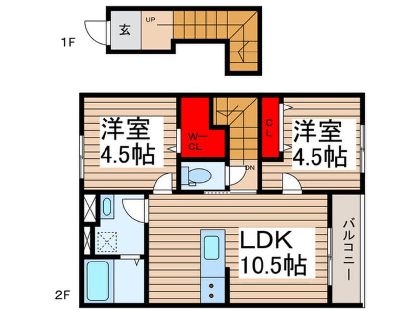 間取図 リーブルファイン三郷鷹野Ⅱ