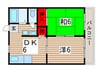 ホームズ美浜 2DKの間取り