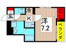 リベルテ 1Kの間取り