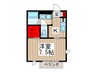 クラヴィエ真間 1Kの間取り