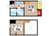 アコモ本千葉 1Kの間取り