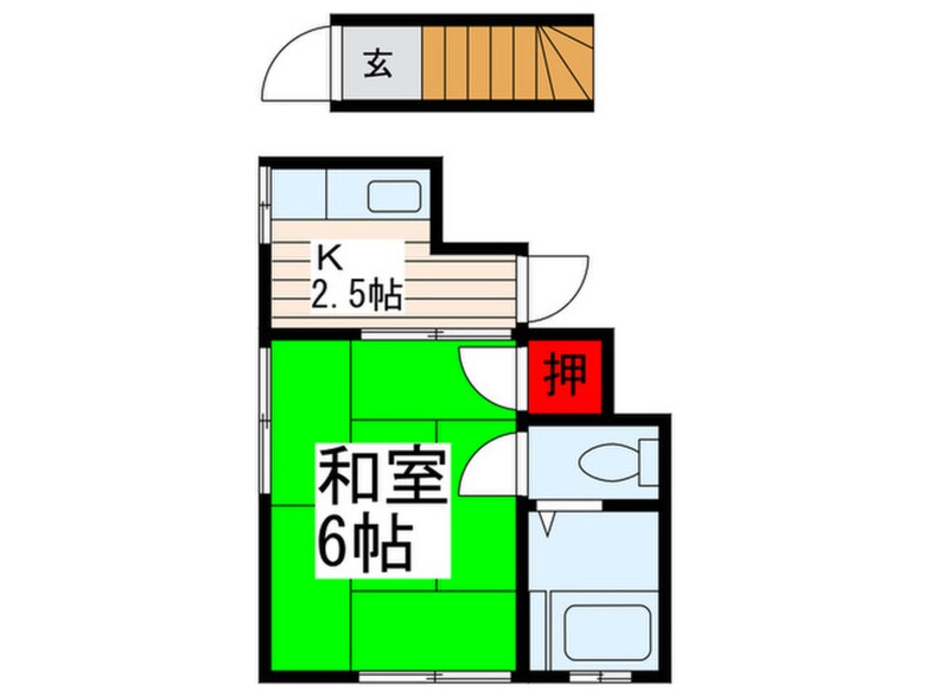 間取図 つみた荘