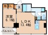 東雲ｷｬﾅﾙｺ-ﾄCODAN19号棟 1LDKの間取り