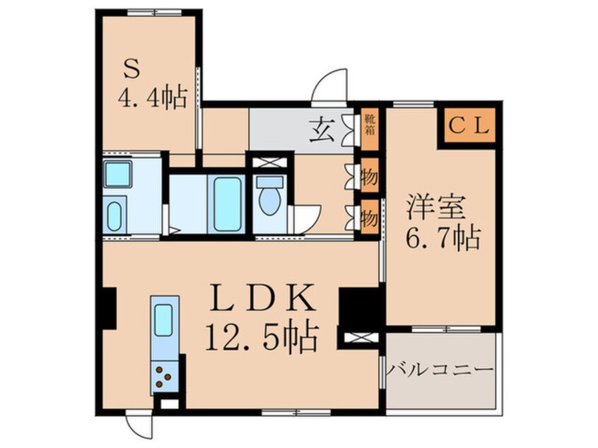 間取図 東雲ｷｬﾅﾙｺ-ﾄCODAN19号棟