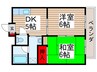 松本ビル 2DKの間取り