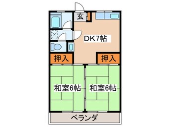 間取図 比留間マンション