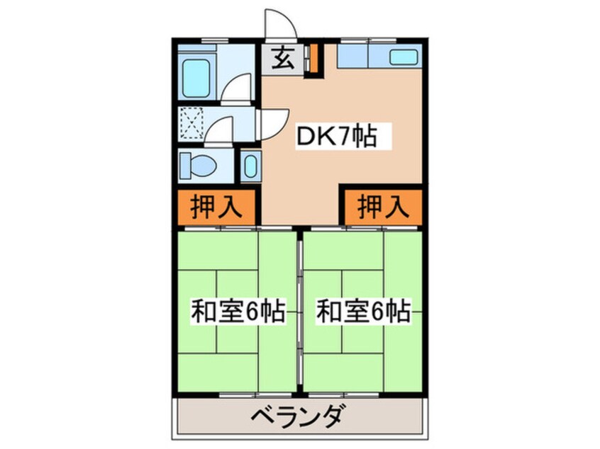 間取図 比留間マンション