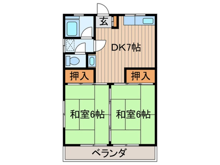 間取図 比留間マンション