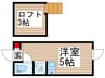 トレカーサ六町 1Rの間取り