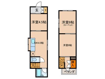 間取図 川田貸家