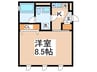 ドゥ・アエリア 1Kの間取り