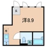 Kewel用賀Ⅰ 1Rの間取り