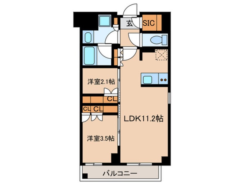 間取図 J.GRAN Court 品川西大井WEST