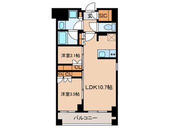 間取図 J.GRAN Court 品川西大井WEST