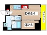 グラシアプレイス東陽町 1DKの間取り