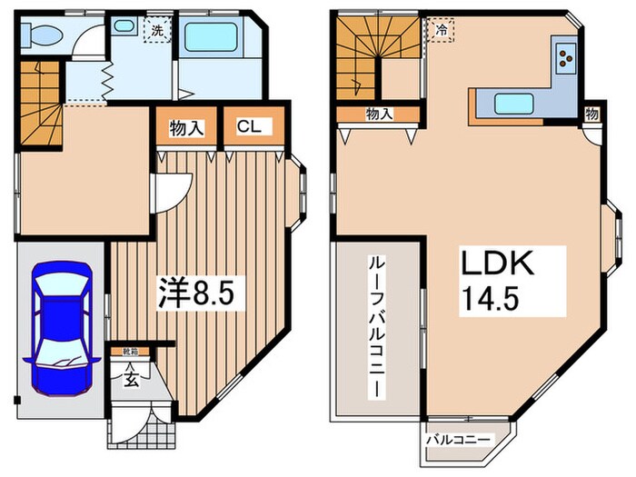 間取り図 宮下2丁目貸家