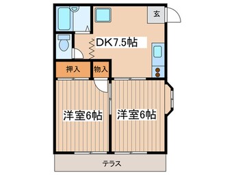 間取図 エステート国領