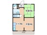 ノネット 2DKの間取り