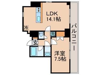 間取図 レジディア月島Ⅲ